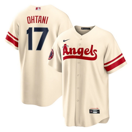 Youth Los Angeles Angels 17 Shohei Ohtani 2022 Cream City Connect Stitched Jerseys